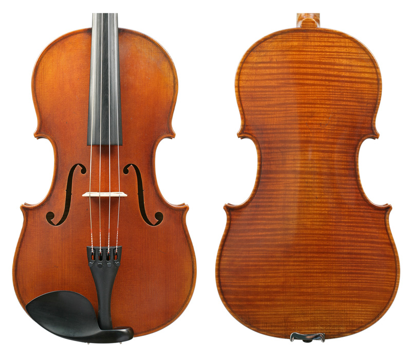 A KG viola, front and back.