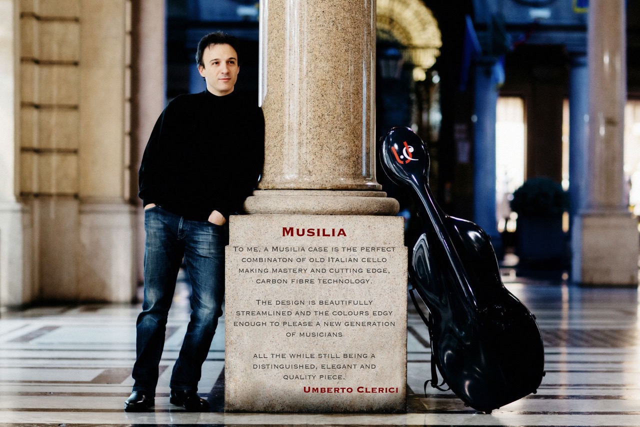 Musilia cello cases and Umbert Clerici